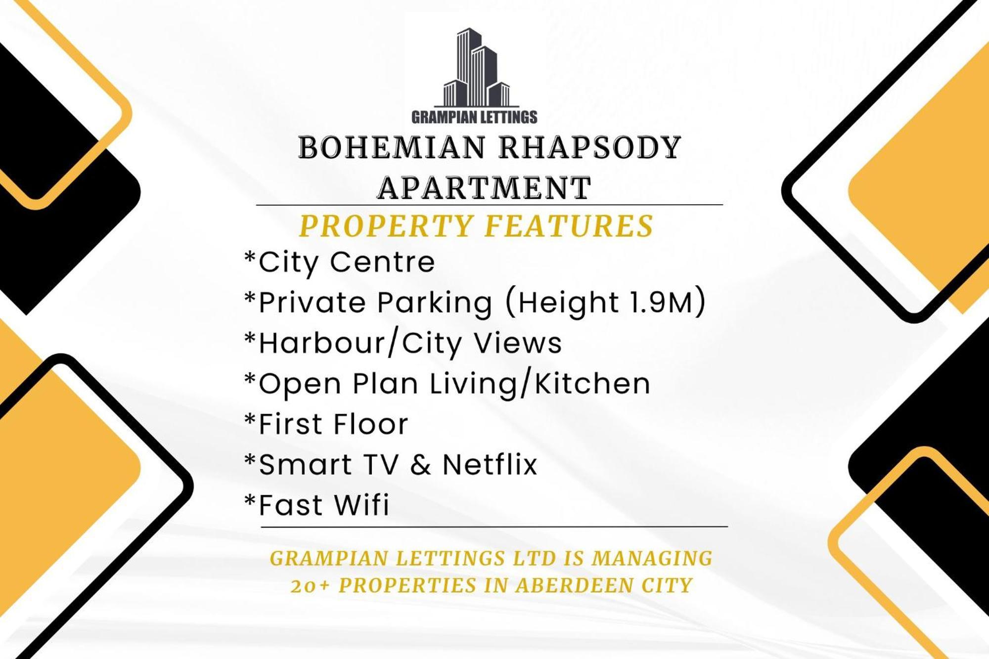 Bohemian Raphsody Apartment ✪ Grampian Lettings Ltd Aberdeen Exteriér fotografie